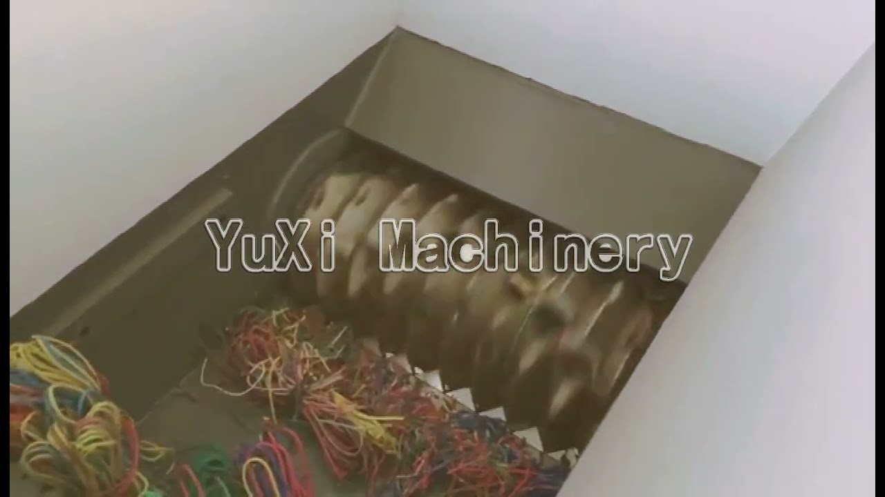 Single Shaft Scrap Cable Shredder /Shredder for Plastic