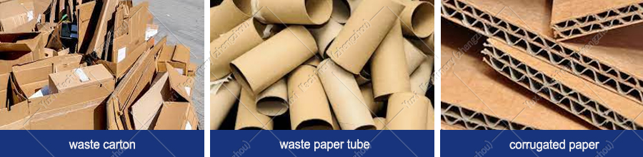 Waste Paper Cellulose Recycling Line 2 waste carton and paper tube