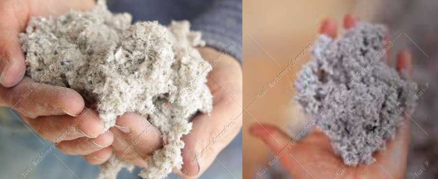 Waste Paper Cellulose Recycling Line 3 waste process effect