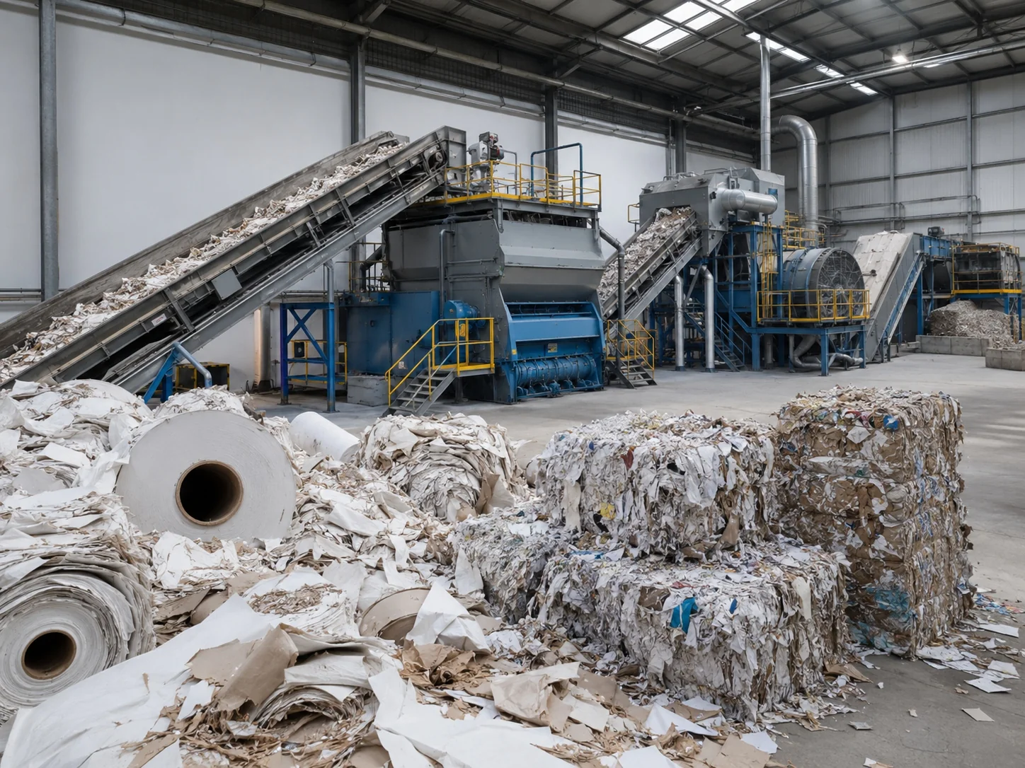 Paper mill waste recycling project